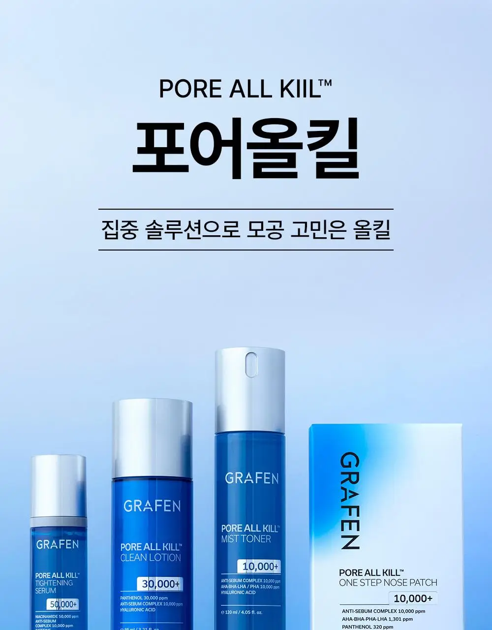 [개기름,모공개선]그라펜 포어올킬 클린로션 95ml(호박스 공동개발) 상세페이지 17
